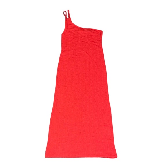 zara red one shoulder dress strapless open back dress One-Shoulder Long Sleeve Women Dress  Zara-Craft